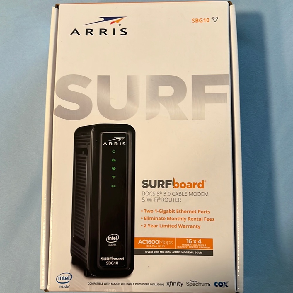 Cable modem + WiFi router